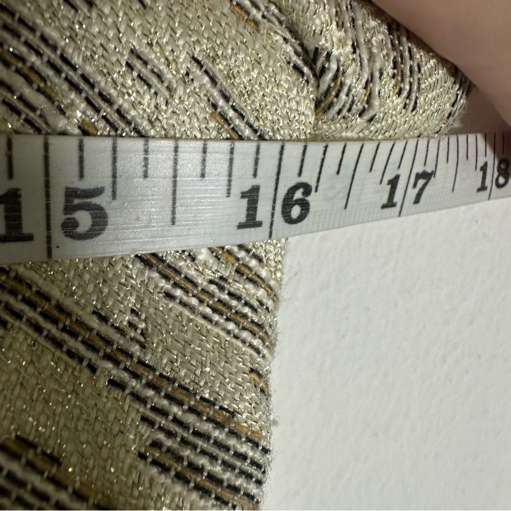 Moulinette Soeurs x Anthropologie April Textured-Jacquard Gold Dress Size 2 - Picture 14 of 16